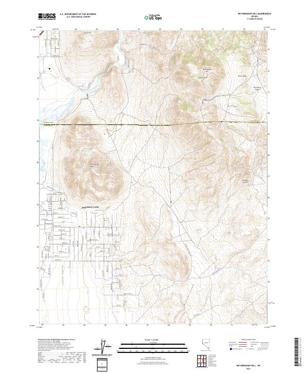 US Topo 7.5-minute map for McTarnahan Hill NV
