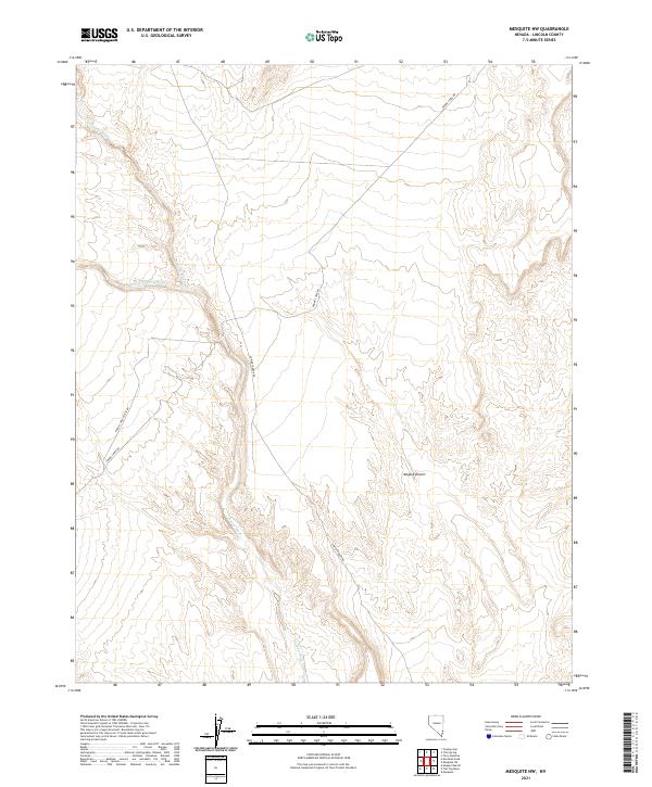 US Topo 7.5-minute map for Mesquite NW NV