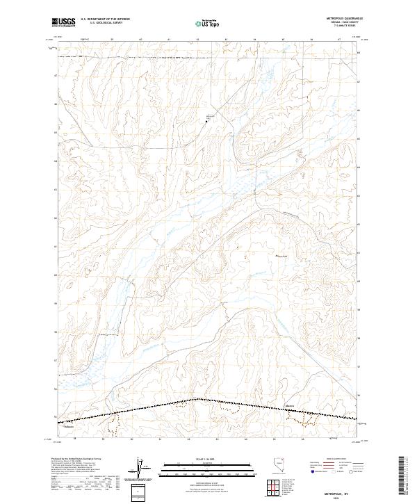 US Topo 7.5-minute map for Metropolis NV