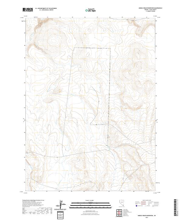 US Topo 7.5-minute map for Middle Draw Reservoir NV