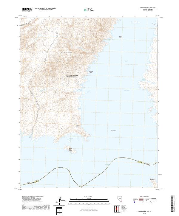US Topo 7.5-minute map for Middle Point NVAZ