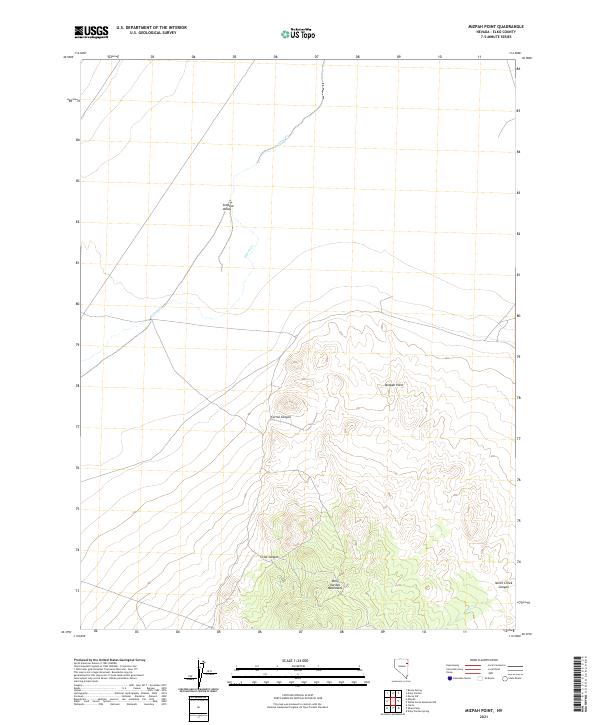 US Topo 7.5-minute map for Mizpah Point NV