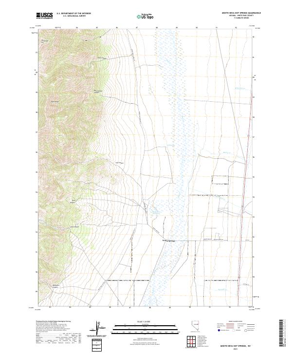 US Topo 7.5-minute map for Monte Neva Hot Springs NV