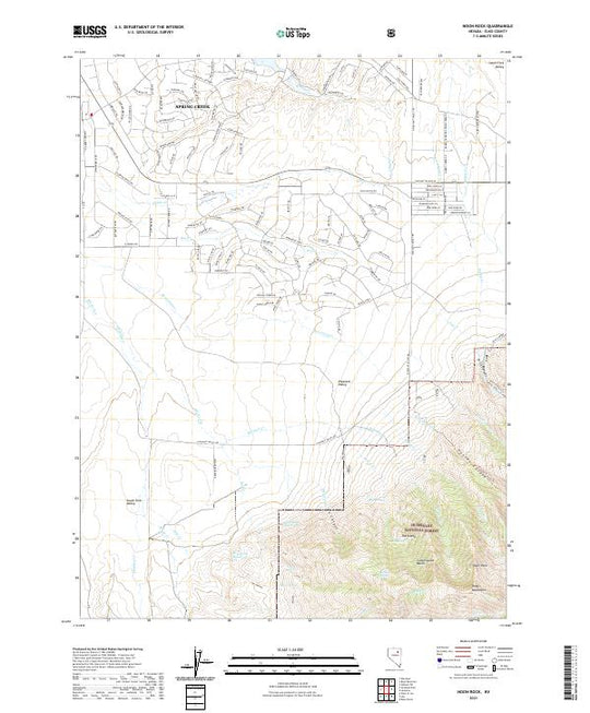 US Topo 7.5-minute map for Noon Rock NV – American Map Store