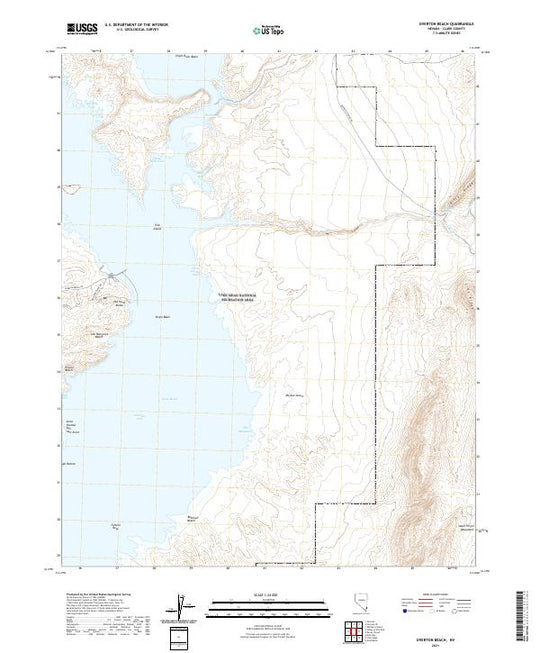 US Topo 7.5-minute map for Overton Beach NV – American Map Store