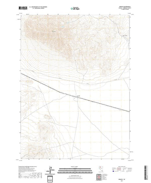 Pronto Mapping US Topo 7.5-minute map for Pronto NV – American Map Store