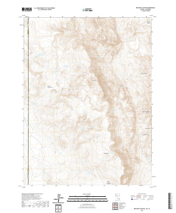 US Topo 7.5-minute map for Red Rock Canyon NVCA