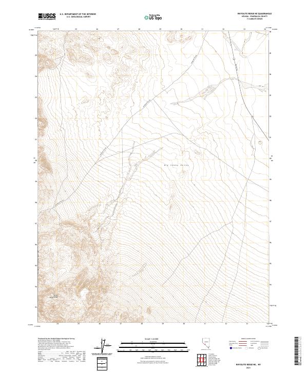 Operations At Rhyolite Ridge Map US Topo 7.5-minute map for Rhyolite Ridge NE NV – American Map Store