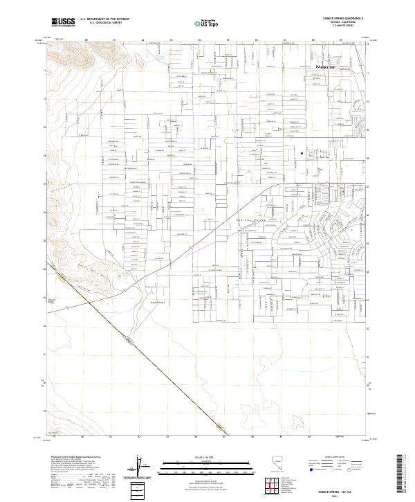 US Topo 7.5-minute map for Sixmile Spring NVCA