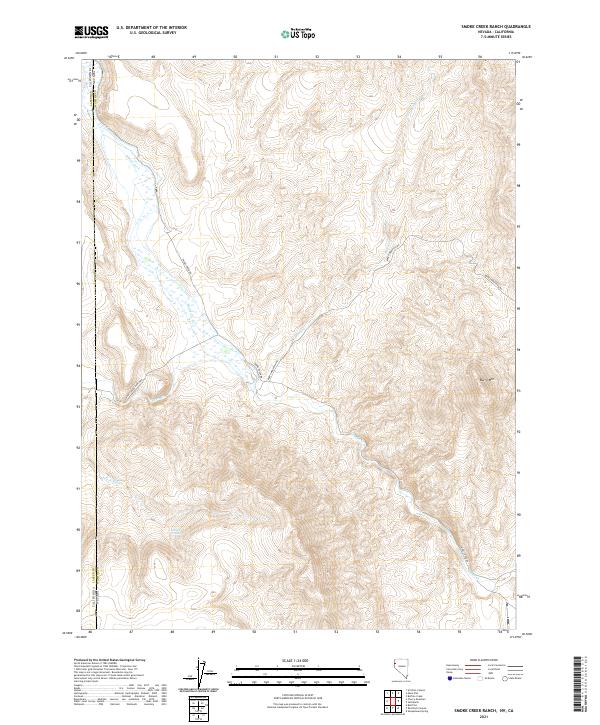 US Topo 7.5-minute map for Smoke Creek Ranch NVCA