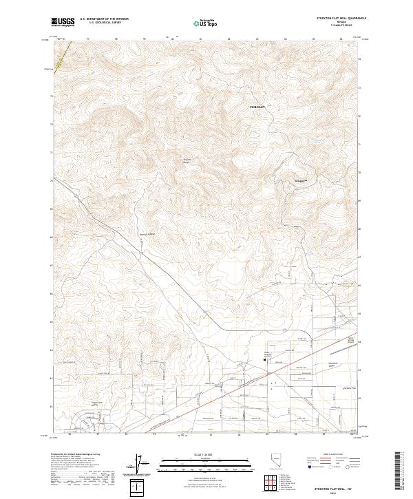 US Topo 7.5-minute map for Stockton Flat Well NV