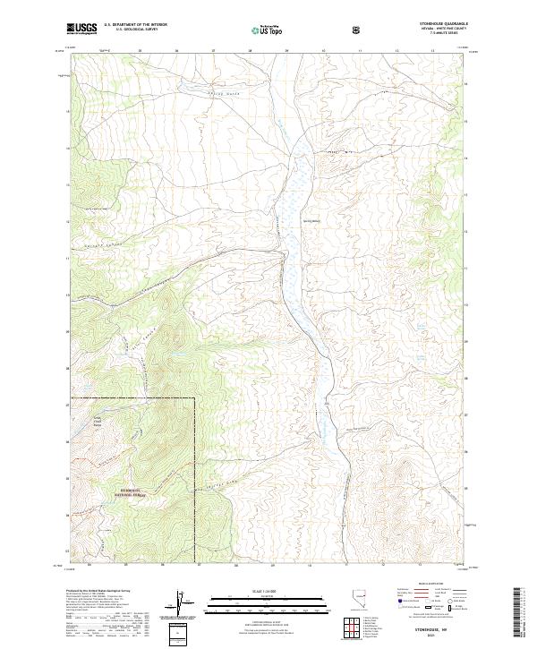 Stonehouse Map US Topo 7.5-minute map for Stonehouse NV – American Map Store