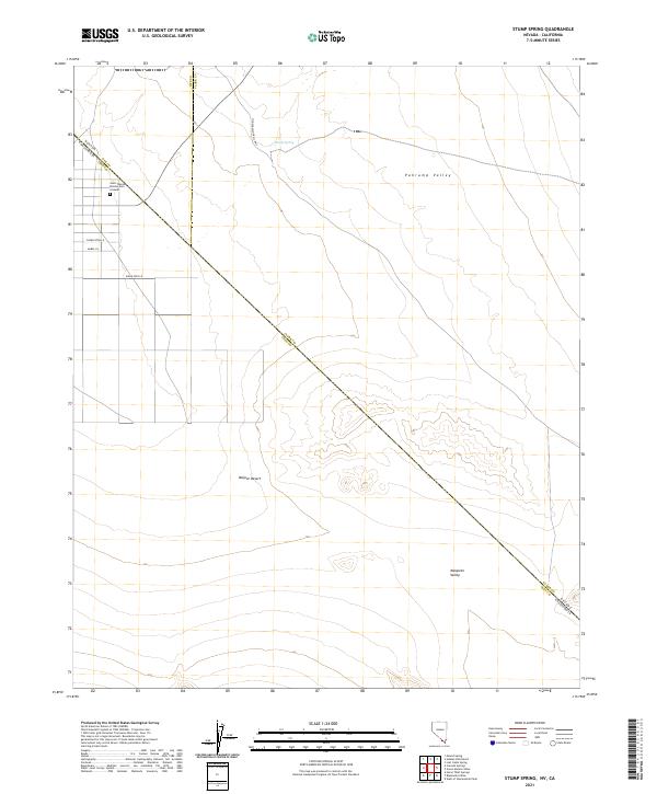 US Topo 7.5-minute map for Stump Spring NVCA
