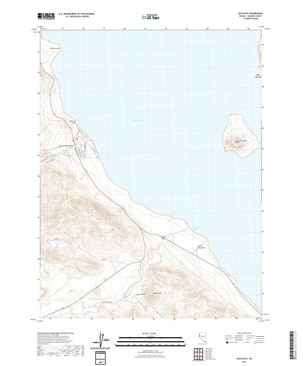 US Topo 7.5-minute map for Sutcliffe NV