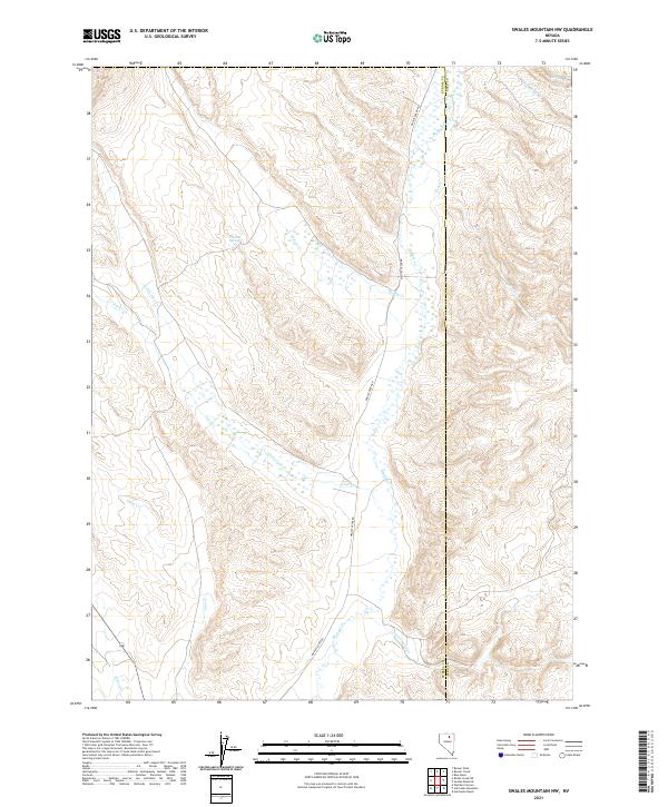 US Topo 7.5-minute map for Swales Mountain NW NV
