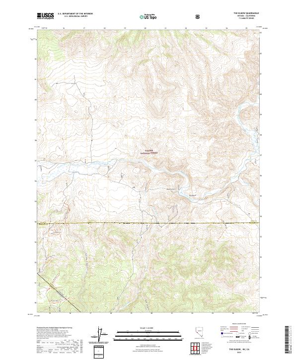 US Topo 7.5-minute map for The Elbow NVCA