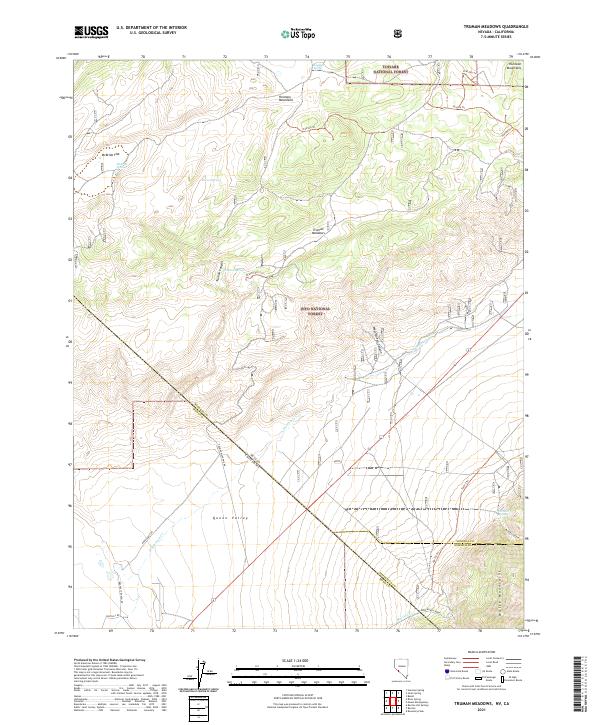 US Topo 7.5-minute map for Truman Meadows NVCA