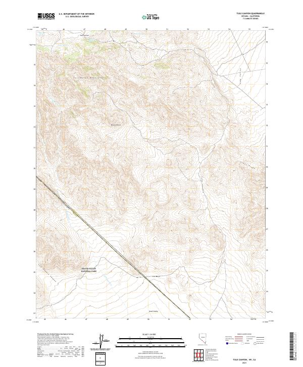 US Topo 7.5-minute map for Tule Canyon NVCA