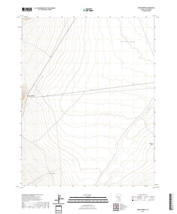 US Topo 7.5-minute map for Warm Springs NV