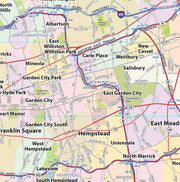 New York City Region Wall Map