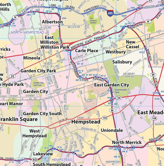 New York City Region Wall Map