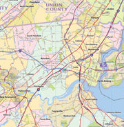 New York City Region Wall Map