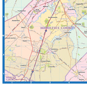 New York City Region Wall Map