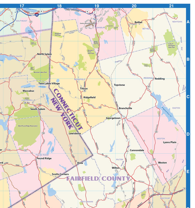 New York City Region Wall Map