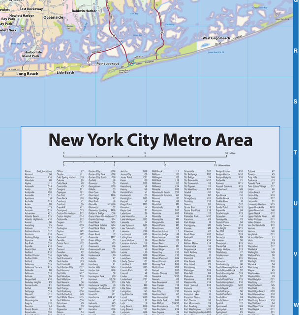New York City Region Wall Map