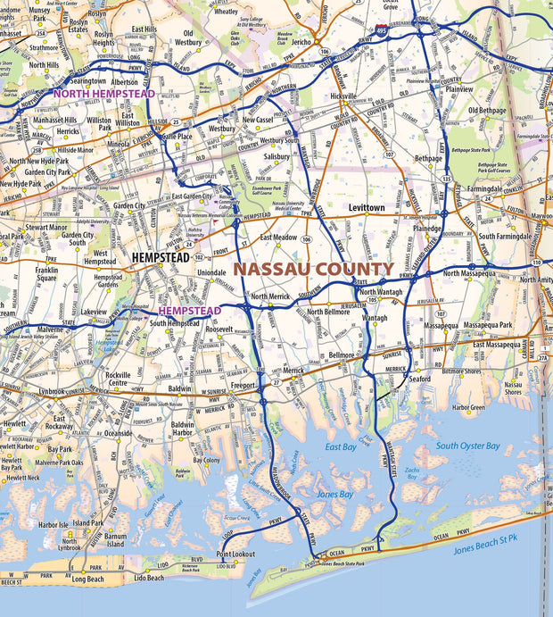 Long Island Wall Map