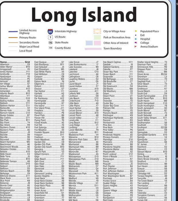 Long Island Wall Map