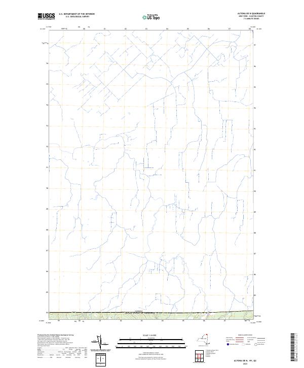 US Topo 7.5-minute map for Altona OE N NYQC