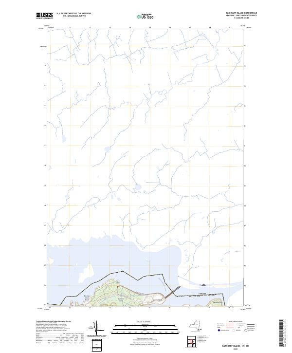 US Topo 7.5-minute map for Barnhart Island NYON