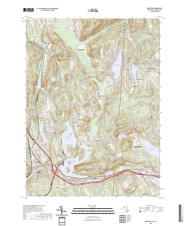 US Topo 7.5-minute map for Brewster NYCT