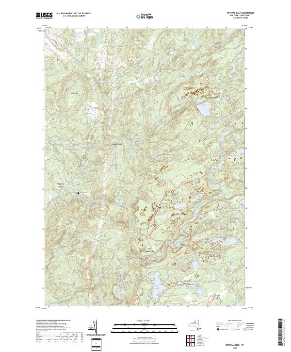 US Topo 7.5-minute map for Crystal Dale NY