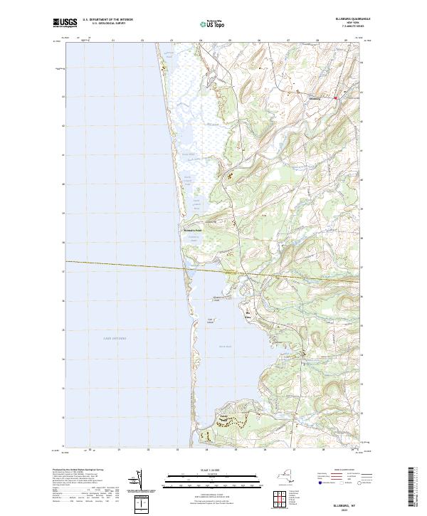 US Topo 7.5-minute map for Ellisburg NY