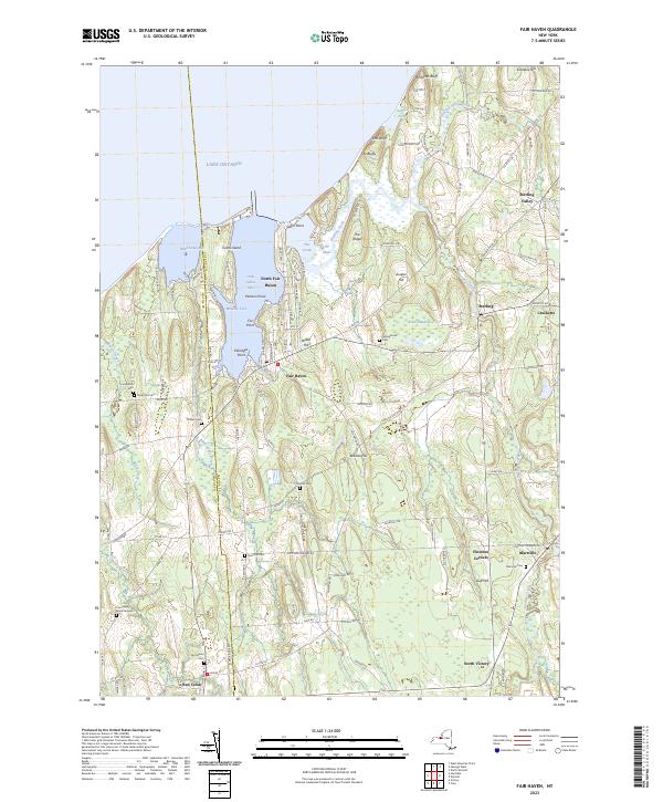 US Topo 7.5-minute map for Fair Haven NY