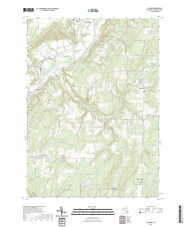 US Topo 7.5-minute map for Fillmore NY