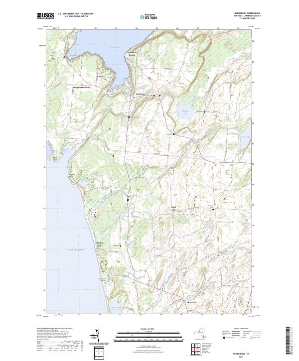 US Topo 7.5-minute map for Henderson NY