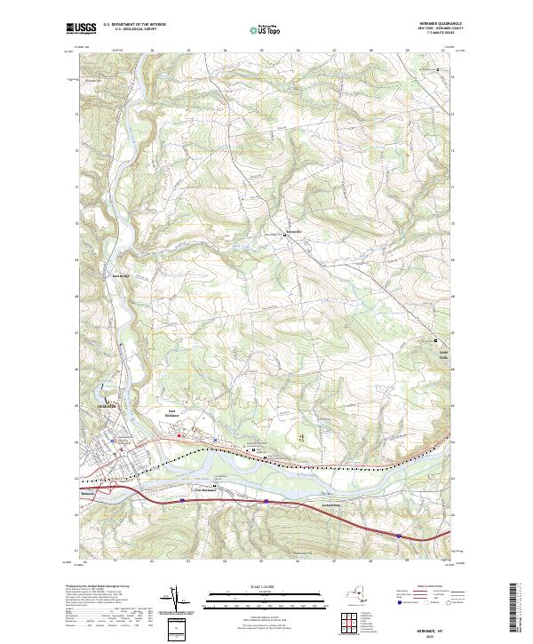 US Topo 7.5-minute map for Herkimer NY