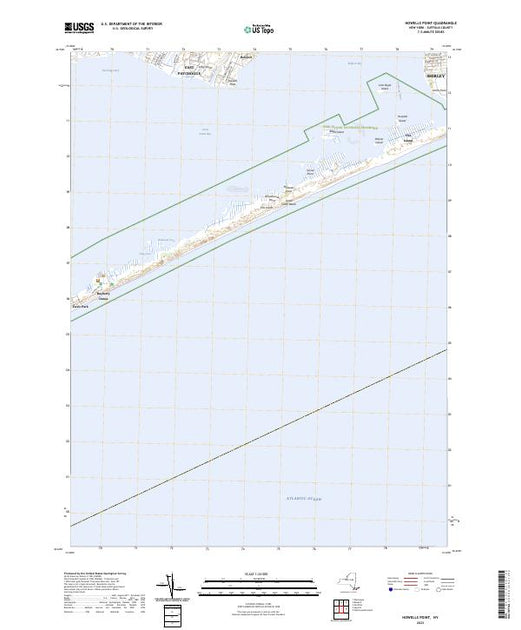 US Topo 7.5-minute map for Howells Point NY – American Map Store