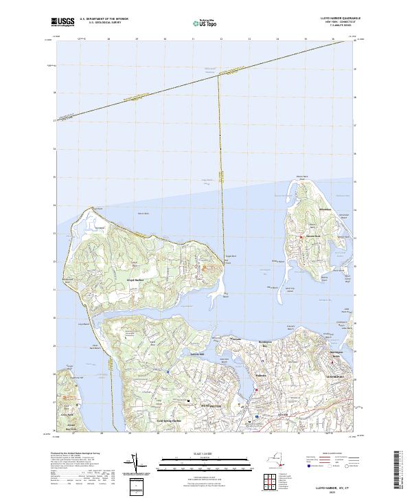 US Topo 7.5-minute map for Lloyd Harbor NYCT