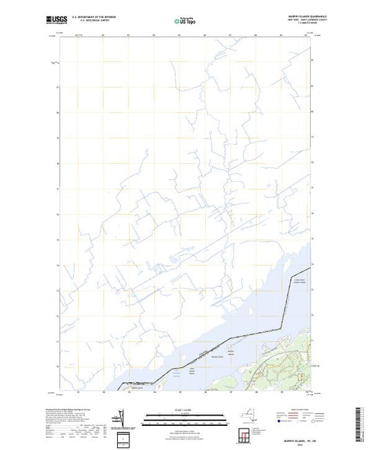 US Topo 7.5-minute map for Murphy Islands NYON – American Map Store