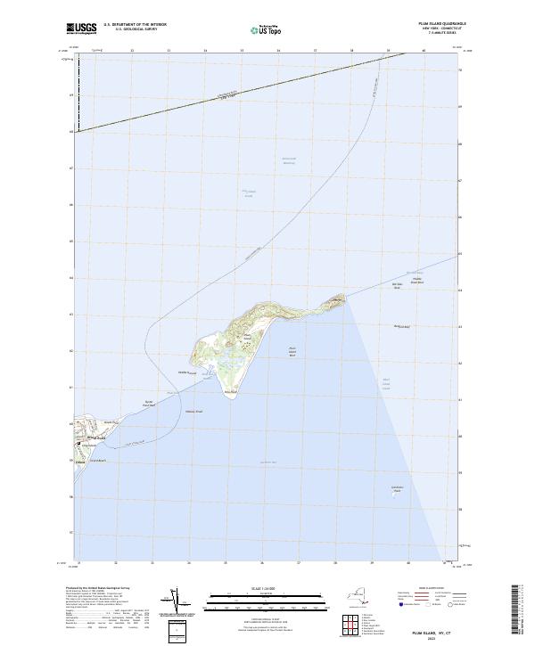 US Topo 7.5-minute map for Plum Island NYCT