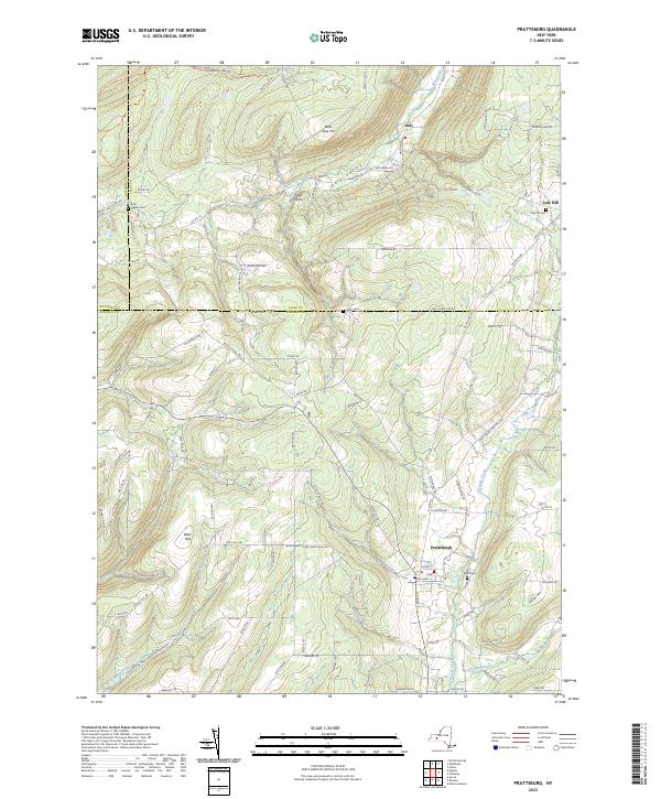 US Topo 7.5-minute map for Prattsburg NY