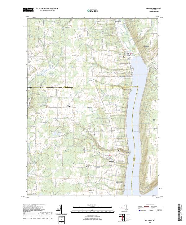 US Topo 7.5-minute map for Pulteney NY