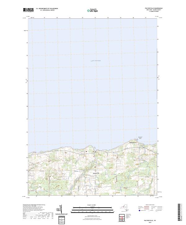 US Topo 7.5-minute map for Pultneyville NY