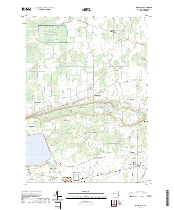 US Topo 7.5-minute map for Ransomville NY