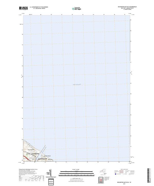 US Topo 7.5-minute map for Rochester East OE N NY – American Map Store