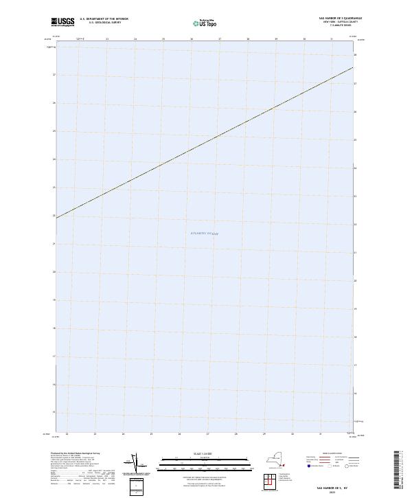 US Topo 7.5-minute map for Sag Harbor OE S NY